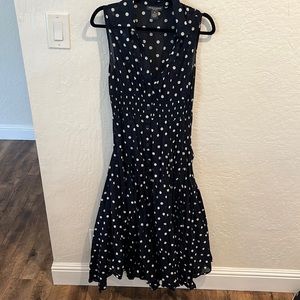 Chelsea & Theodore blue polka dot dress! So pretty!